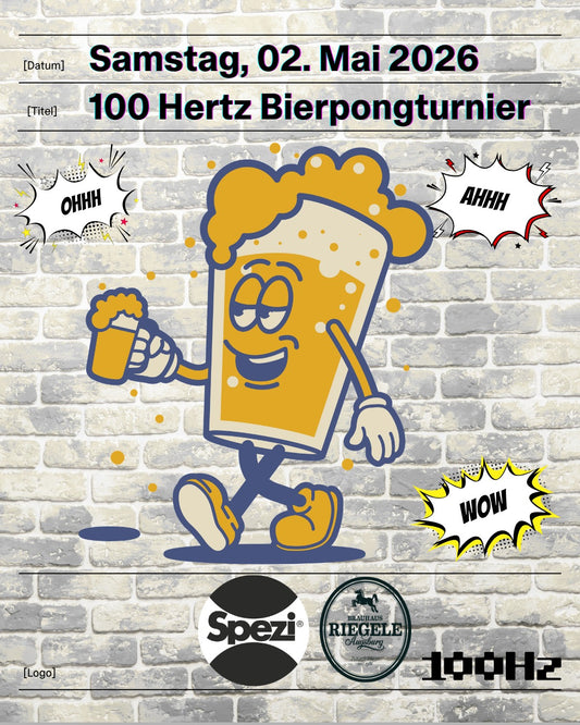 [02.05.26] 100 Hz Bierpong-Turnier powered by Riegele