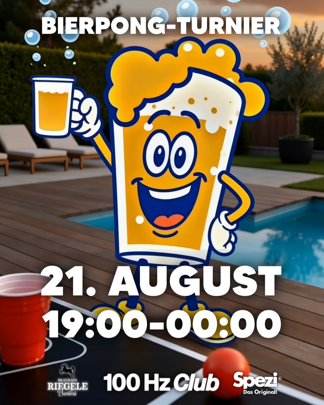 [21.08.26] 100Hz Bierpong-Turnier powered by Riegele